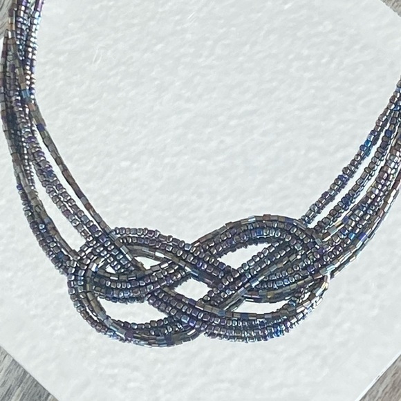 Metallic Beaded Necklace - Picture 8 of 8